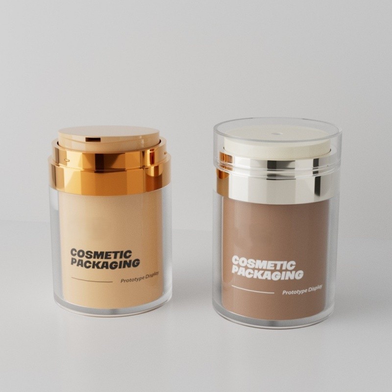 rose gold cosmetic jars